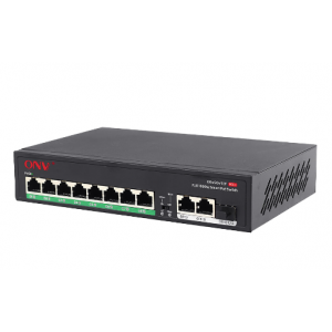 PoE-комутатор некерований гігабітний 11-портовий ONV-H3108PFD з 8 портами PoE